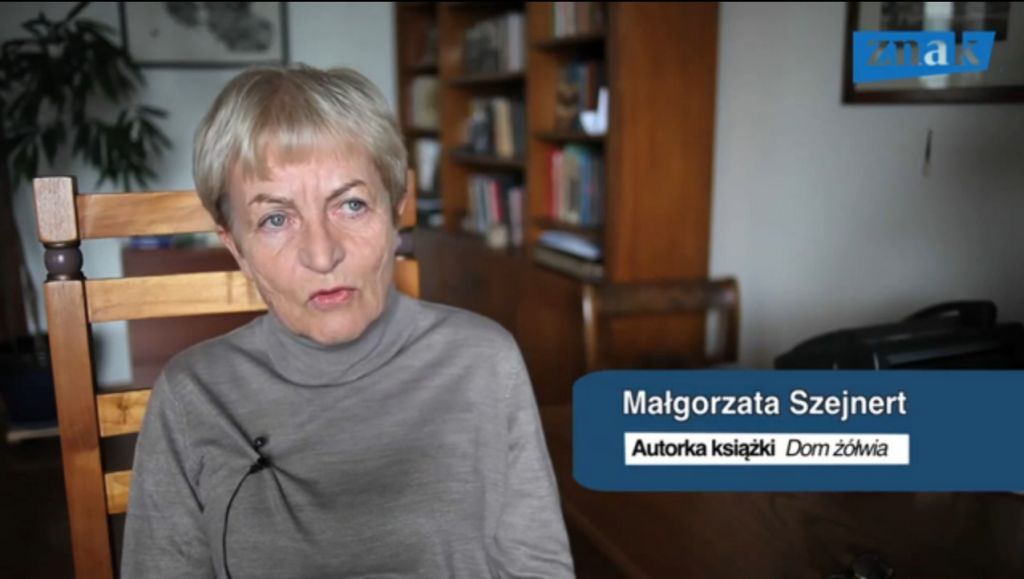 Małgorzata Szejnert, kadr z filmu wideo SIW Znak